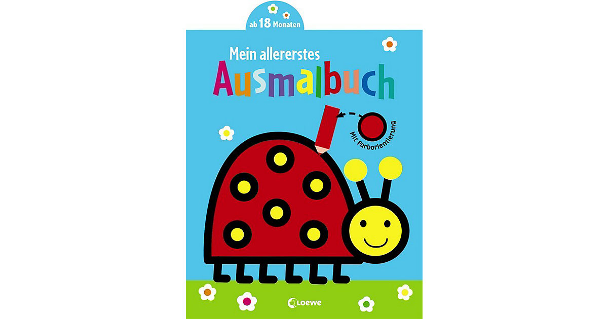 Spielzeug: Loewe Verlag Buch - Mein allererstes Ausmalbuch (Marienkäfer)