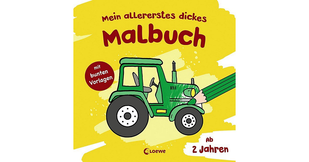 Buch - Mein allererstes dickes Malbuch (Traktor)