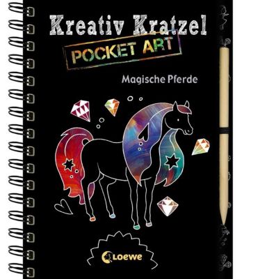 Buch - Kreativ-Kratzel Pocket Art: Magische Pferde