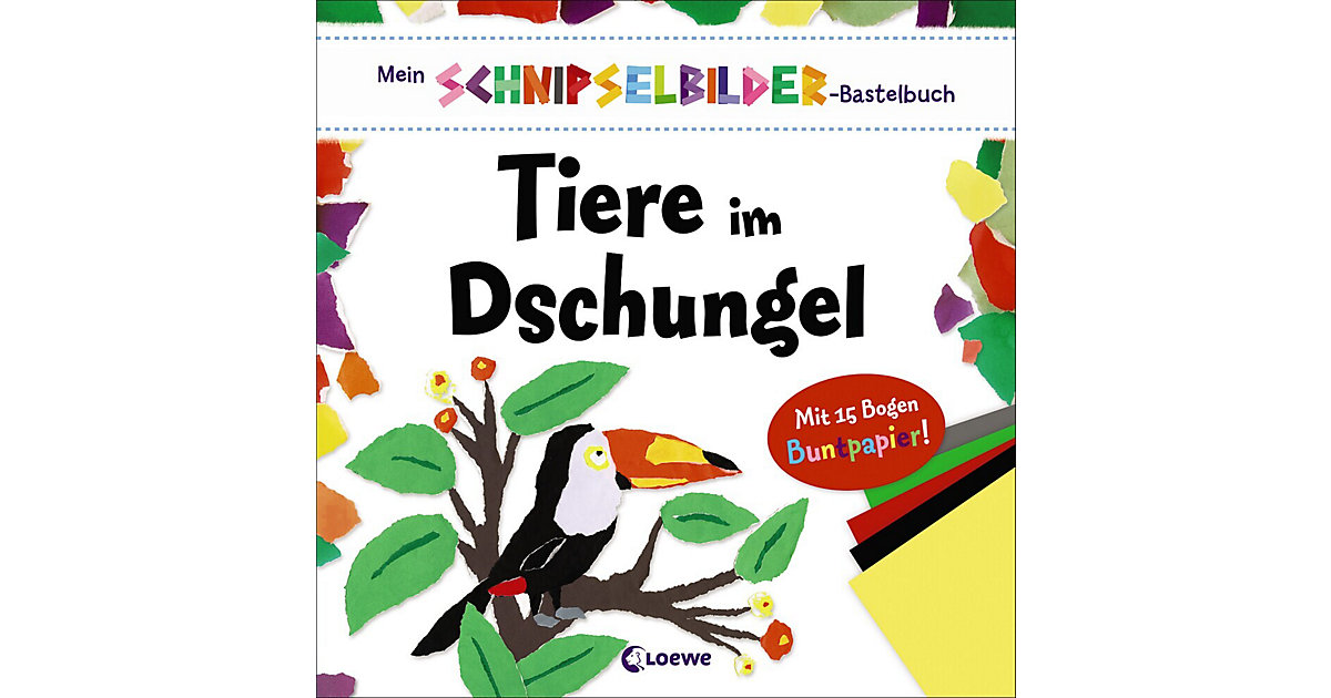 Buch - Mein Schnipselbilder-Bastelbuch: Tiere im Dschungel