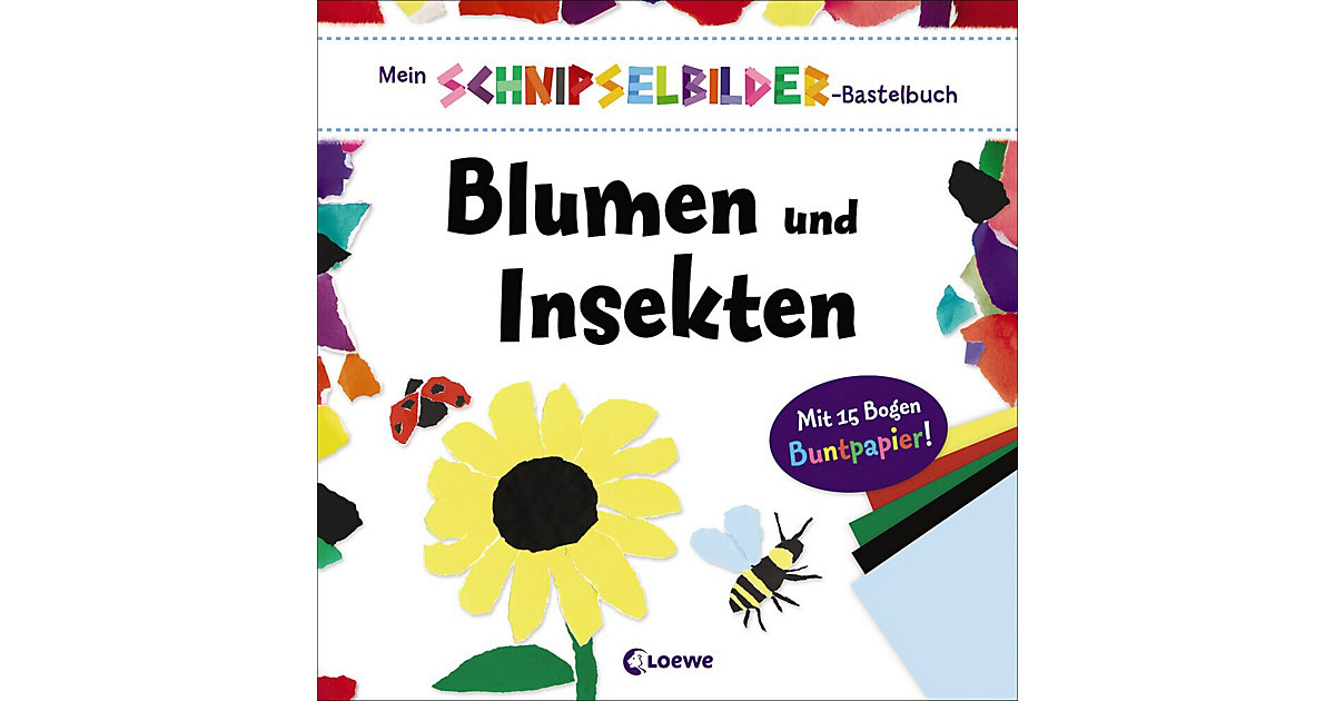 Buch - Mein Schnipselbilder-Bastelbuch: Blumen und Insekten