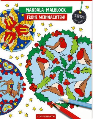 Buch - Mandala-Malblock: Frohe Weihnachten!