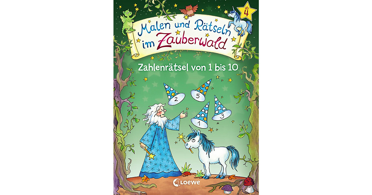 Buch - Malen und Rätseln im Zauberwald: Zahlenrätsel von 1 bis 10
