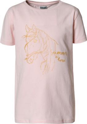 T-Shirt , Pferd rosa Gr. 104 Mädchen Kleinkinder