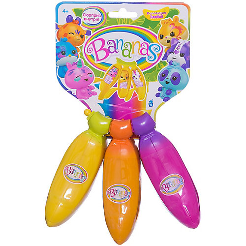 Игровой набор Cepia "Bananas" 3 жёлтых банана с сюрпризом от Cepia
