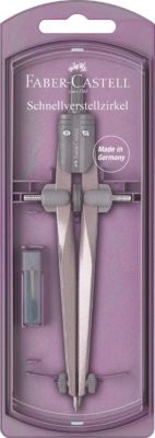 Faber-Castell Schnellverstellzirkel - Präzisionszirkel Mit Zubehör