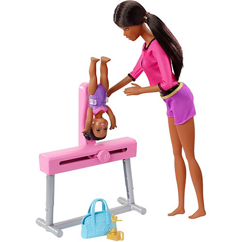 Игровой набор Barbie "Спортивная карьера" Гимнастика, брюнетка от Mattel