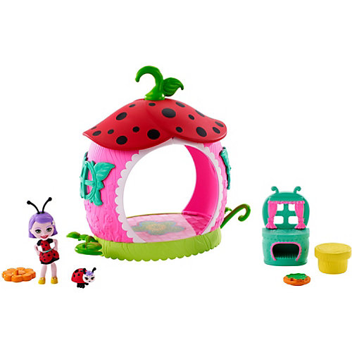 Игровой набор Enchantimals "Домик букашек" Ладилия Божья Коровка и кухня от Mattel