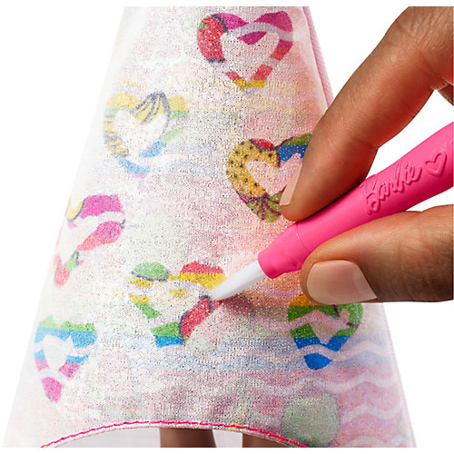 Набор с куклой Barbie x Crayola "Фруктовый сюрприз", брюнетка от Mattel
