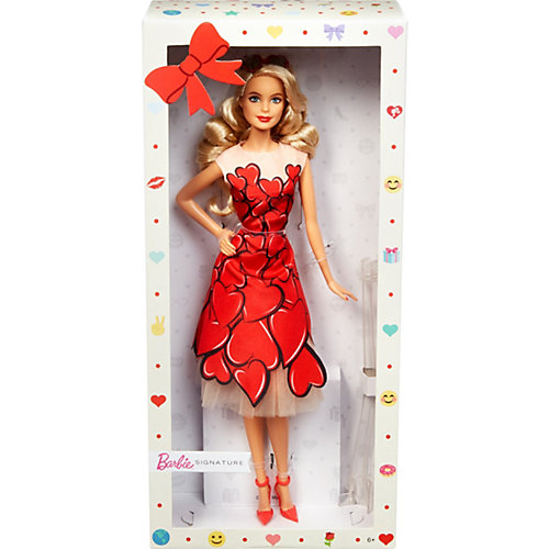 Коллекционная кукла Barbie в красном платье от Mattel