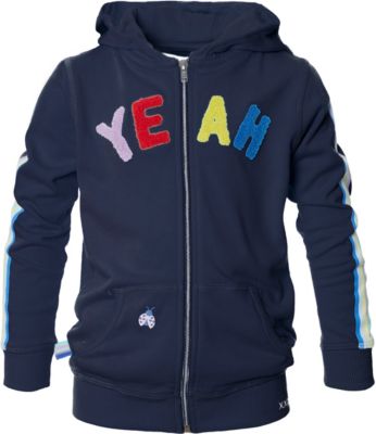 Sweatjacke mit Kapuze dunkelblau Gr. 104 Mdchen Kleinkinder