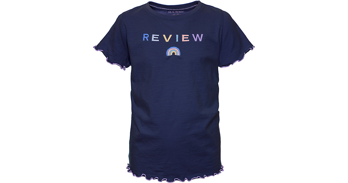 T-Shirt mit Stickerei dunkelblau Gr. 104 Mädchen Kleinkinder