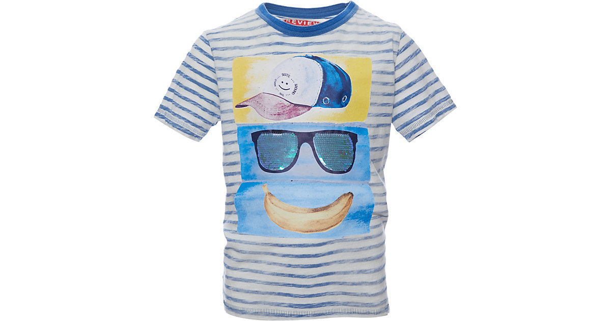 T-Shirt mit Wendepailletten blau Gr. 104 Jungen Kleinkinder