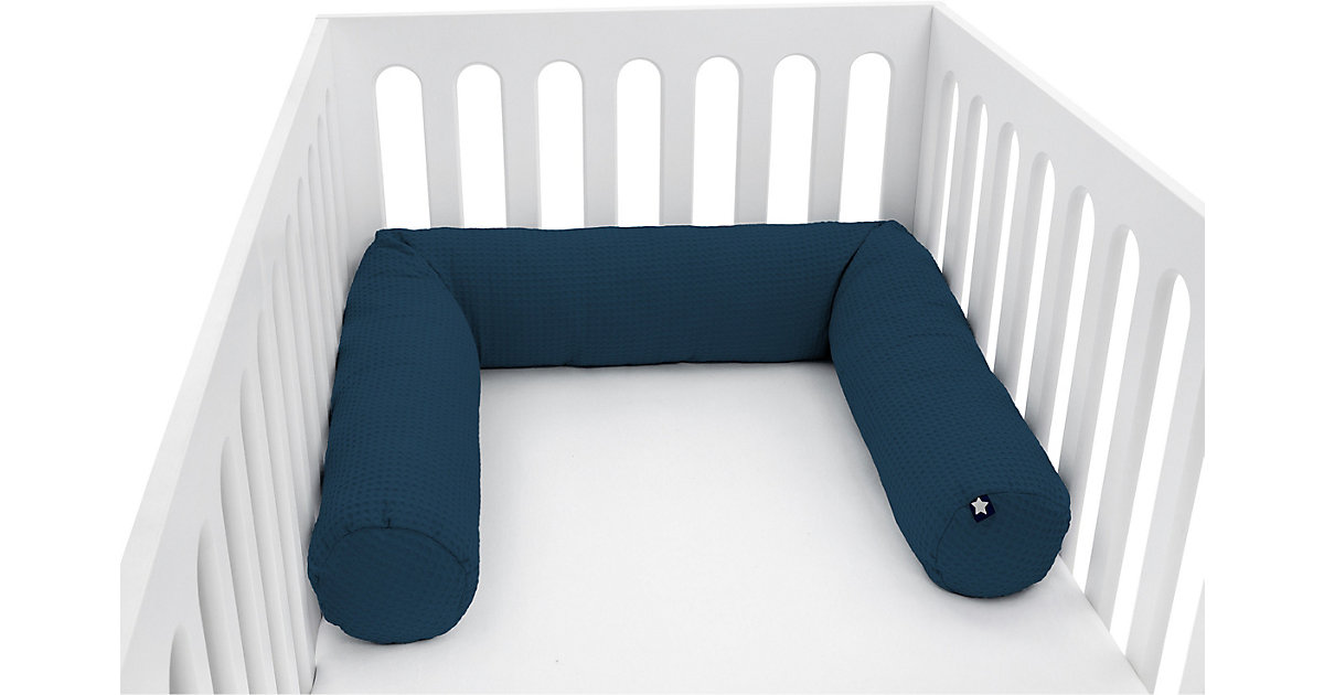 ZÖLLNER · Nestchenschlange Waffelpiqué, Night Blue, 180 cm ZÖLLNER · Nestchenschlange Waffelpiqué, Night Blue, 180 cm