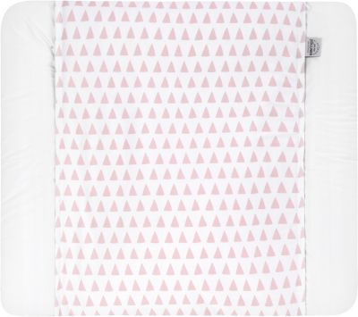 Schutzbezug Wickelauflagen, Triangel pink, 75 x 85 cm Kinder