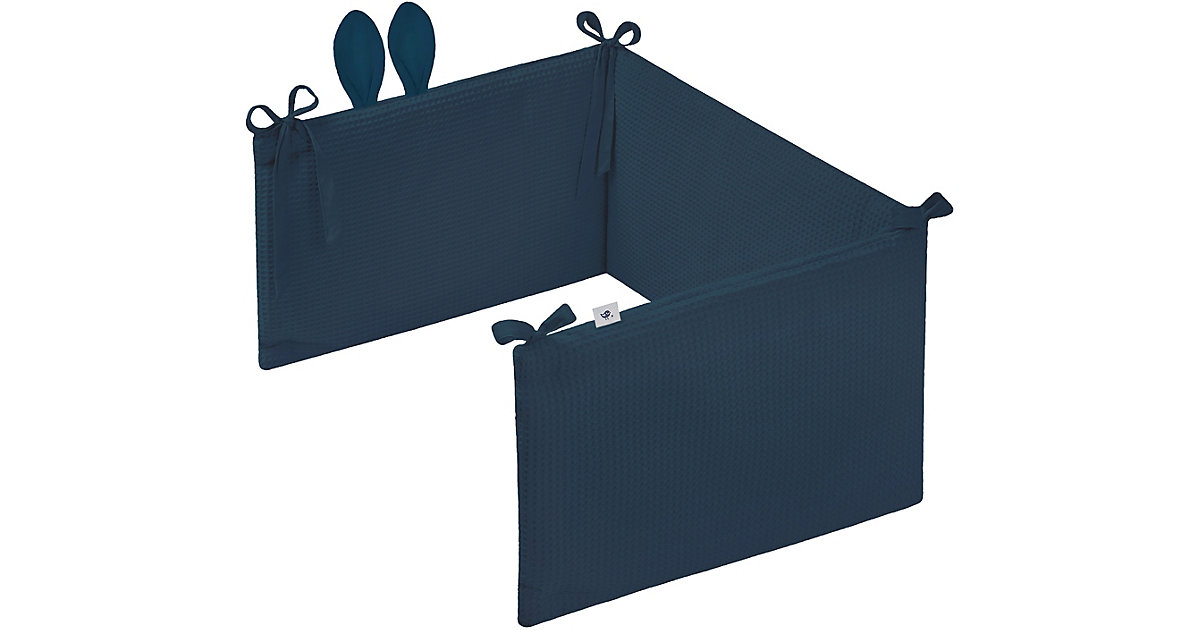 ZÖLLNER · Nestchen Waffelpiqué mit Ohren, Night Blue, 180 cm ZÖLLNER · Nestchen Waffelpiqué mit Ohren, Night Blue, 180 cm