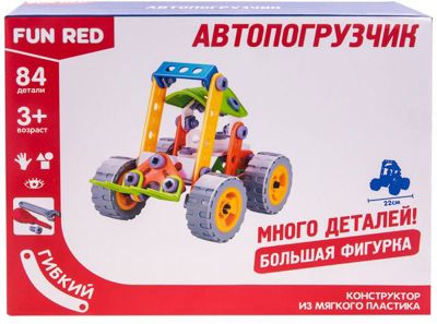Гибкий конструктор Fun Red Автопогрузчик, 84 детали