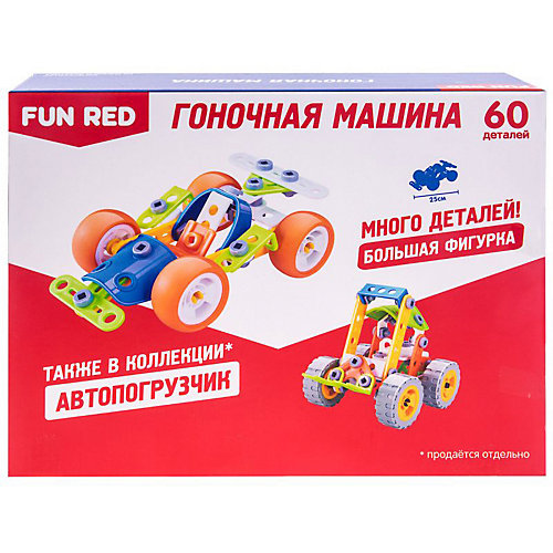 Гибкий конструктор Fun Red Гоночная машина, 60 деталей от Fun Red