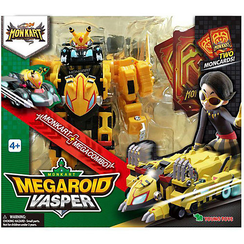 Фигурка-трансформер Young Toys "Monkart Bitcombo" Мегароид Васпер от Monkart