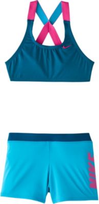 Bikini CROSSBACK SPORT blau Gr. 164 Mädchen Kinder