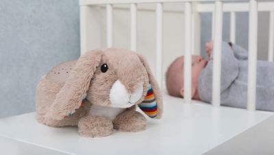 Pabobo Mimi Bunny Baby Einschlafhilfe Nachtlicht Kaninchen Star Projektor 