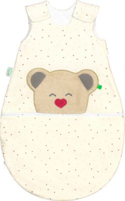 Jersey-Schlafsack ��Mucki air��, heart/Stars red, Gr. 90 cm rot