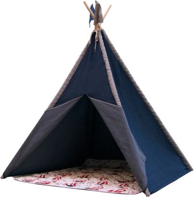 Indianer Tipizelt Nautic wei/beige