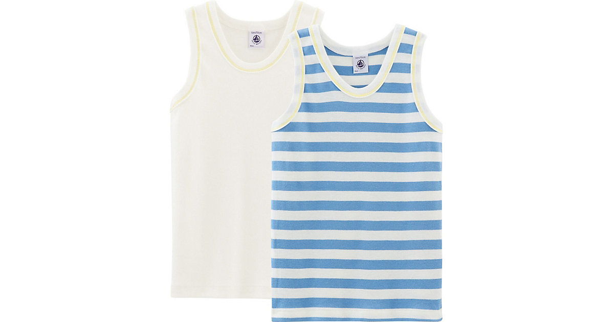 PETIT BATEAU · Unterhemden Doppelpack Gr. 104 Jungen Kleinkinder PETIT BATEAU · Unterhemden Doppelpack Gr. 104 Jungen Kleinkinder