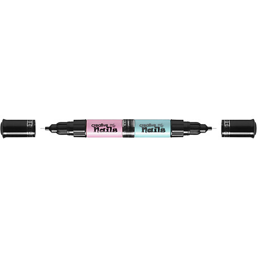 Лак- ручка для ногтей Creative Nails, бирюзовый и светло- розовый
