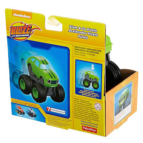 Машинка Fisher Price "Вспыш и судо-машинки" Slam and Go, Огурчик от Mattel