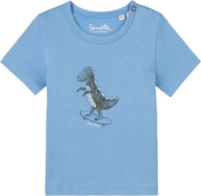 Baby T-Shirt , organic cotton blau Gr. 68 Jungen Baby
