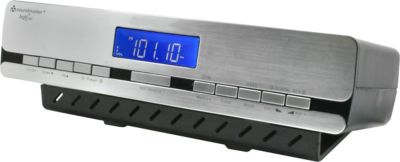 K�chen-Funkuhrenradio zum Unterbau oder als Standger�t verwendbar schwarz/silber
