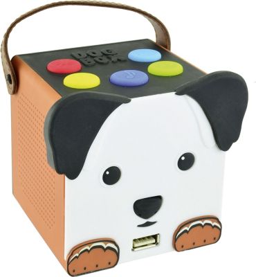 USB-Netzteil SD USB LED X4-TECH DogBox Bluetooth-Lautsprecher für Kinder inkl 