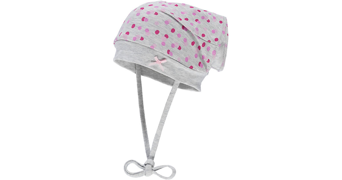 Baby Jersey-Kopftuch mit UV-Schutz 30 zum Binden grau Gr. 41 Mädchen Baby