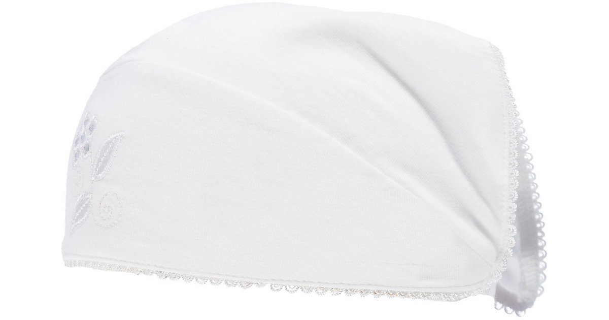 Baby Jersey-Kopftuch mit UV-Schutz 30 weiß Gr. 49 Mädchen Kleinkinder