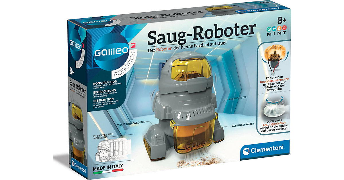 Spielzeug: Clementoni Galileo - Saug-Roboter