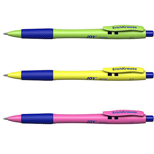 Набор шариковых ручек Erich Krause Joy Neon Ultra Glide Technology, синий, 3 шт от Erich Krause