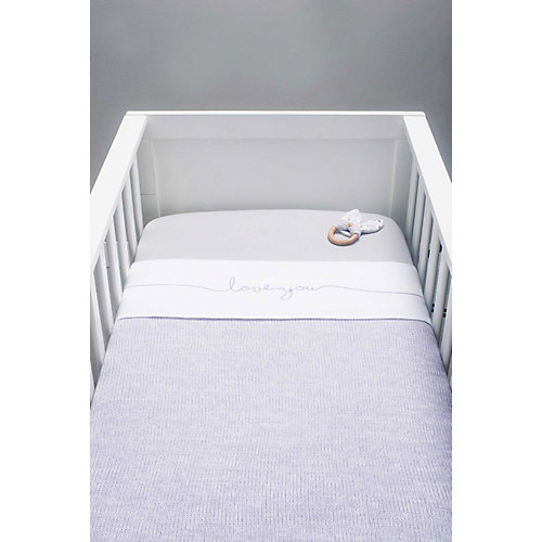 Вязаный плед Jollein "Melange knit" soft lilac, 75x100 см от Jollein