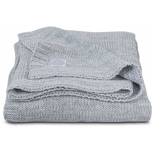 Вязаный плед Jollein "Melange knit" soft grey, 75х100 см от Jollein