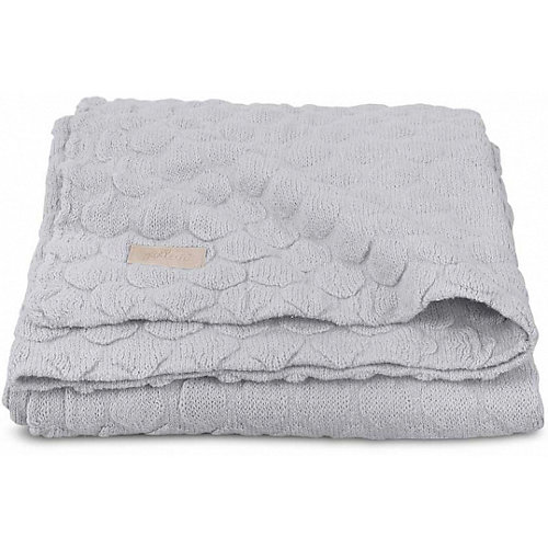 Вязаный плед Jollein "Fancy knit" soft grey, 75x100 см от Jollein