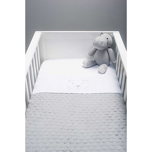 Вязаный плед Jollein "Fancy knit" soft grey, 75x100 см от Jollein