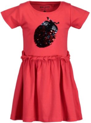 Kinder Jerseykleid mit Wendepailletten rot Gr. 92 Mädchen Kleinkinder