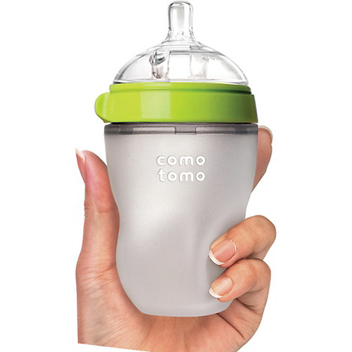 Бутылочка для кормления Comotomo Natural Feel, 250 мл., зелёный от Comotomo