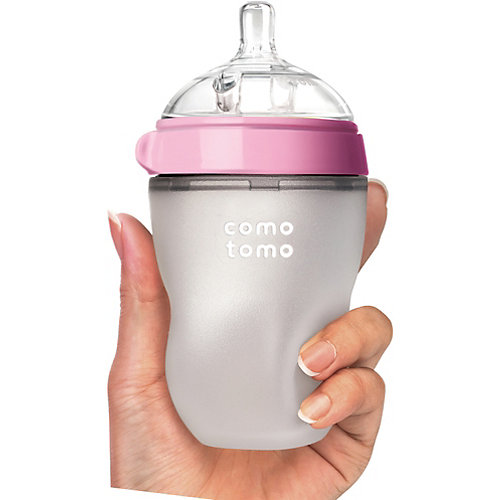 Бутылочка для кормления Comotomo Natural Feel, 250 мл., розовый от Comotomo
