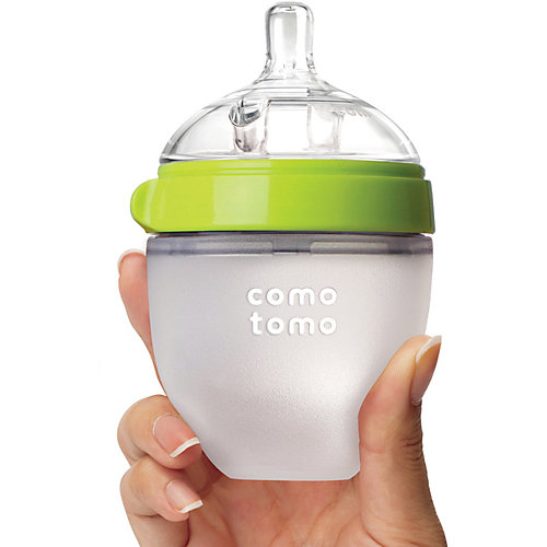 Бутылочка для кормления Comotomo Natural Feel, 150 мл., зелёный от Comotomo