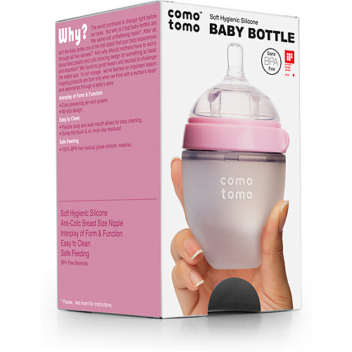 Бутылочка для кормления Comotomo Natural Feel, 150 мл., розовый от Comotomo