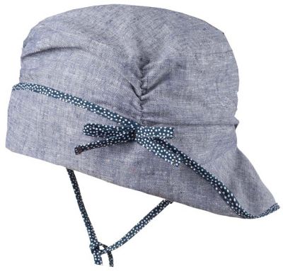 Baby Sonnenhut mit UV-Schutz , Organic Cotton blau Gr. 47-49 M�dchen Kleinkinder