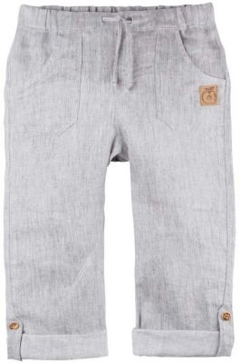 Leinenhose , Organic Cotton hellgrau Gr. 110 Jungen Kleinkinder