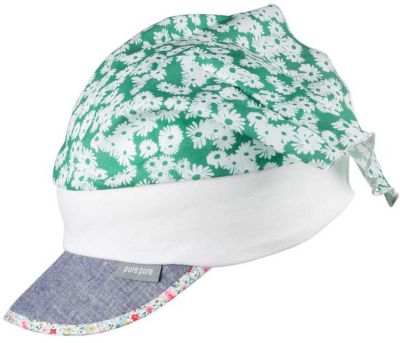 Baby Kopftuch mit UV-Schutz , Organic Cotton grn Gr. 47 Mdchen Kleinkinder