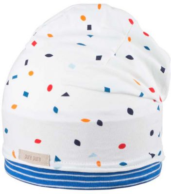 Baby Beanie mit UV-Schutz , Organic Cotton wei� Gr. 49 Jungen Kleinkinder